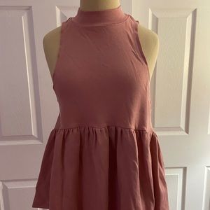 Baby Doll Mock Neck Tank